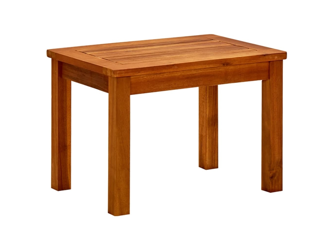 Vidaxl Mesa De Centro P/ Jardim 50x35x36 Cm Madeira De Acácia Maciça