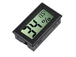 Termômetro Higrômetro Digital Eletrônico Mini Com Sonda Interna E Display Lcd Preto