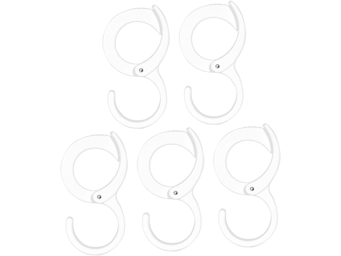 Pacote Com 5 Ganchos De Parede Em Material Resistente, Para P Práticos