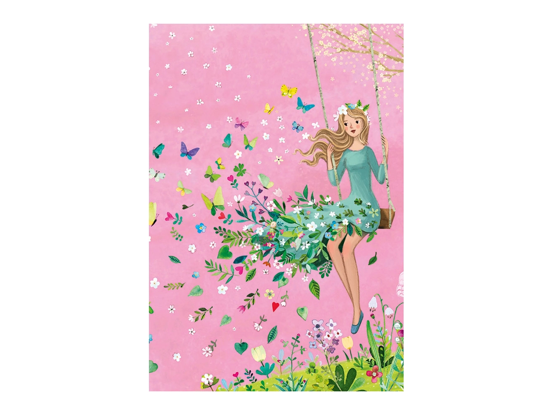 Caderno pautado A6 25fl Aquarupella Girl No Baloico 23315