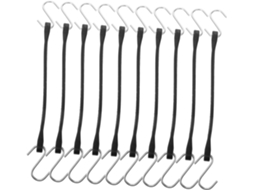 Conjunto De 10 Cintas Elásticas Bagagem Lurrose Com Anéis Metal, Ajustáveis E Versáteis Viagens, Prendem Com