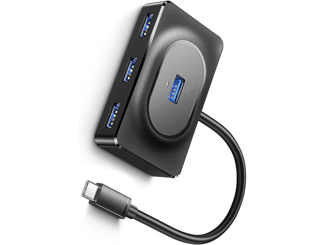Hub Com Conector Usb Type-c Para Teclados, Impressoras E Outros