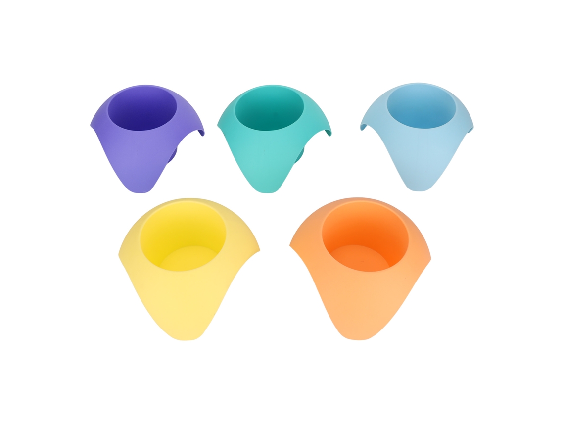 Conjunto De 5 Porta-copos De Praia Multifuncionais E Portáteis Para Bebidas, Celular, Óculos De Sol E Chaves.