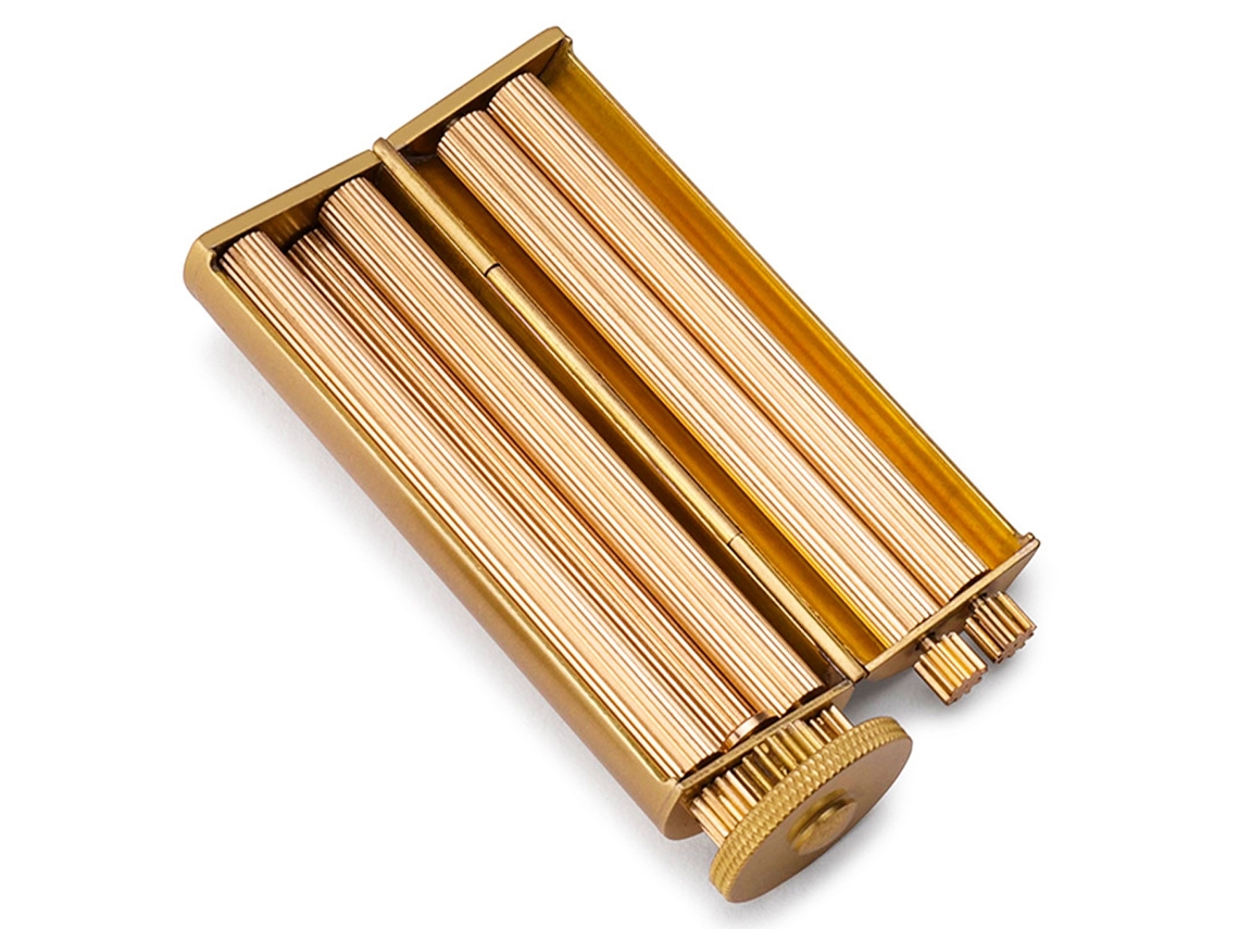 AIAIDIDIY Máquina De Enrolar Cigarro Vintage, Máquina De Enrolar Em Latão, Máquina De Enrolar Charuto Em Cobre Puro, Rolador Sólido Em Latão, Use Com Papel 70 M