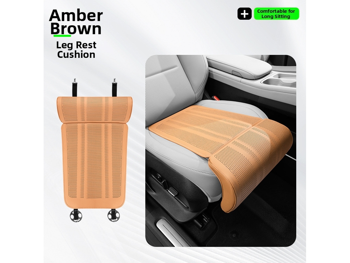 Almofada Universal para Assento de Carro HENTEN HOME Inclui Suporte para as Pernas, Respirável Marrom