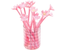 Conjunto De 12 Canetas Gel Rosa Magiclulu, Silicone, Ideal Para