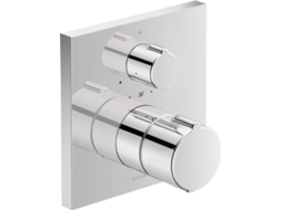 DURAVIT C.1 Termostato embutido para duche, roseta quadrada, 1 utilizador, com válvula de fecho