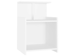 Bed Cabinet, Bed Cabinets Vidaxl Branco Madeira Processada (n/a)