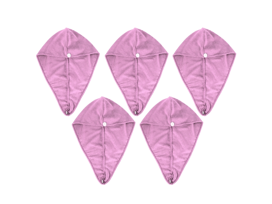 Chapéu de Secagem Microfibra Absorvente Rápido Roxo Claro 5un