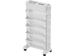 Prateleira Multifuncional Branca Organizador Doméstico Para Livros E Acessórios, Resistente.