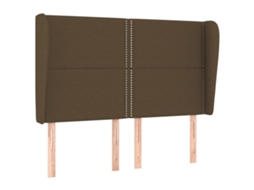 Headboard, Headboards Vidaxl Marrom Tecido (147 X 23 X 118/128 Cm)