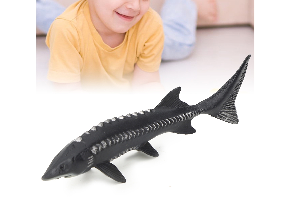 Primerox modelo de Peixe Esturjão Simulado Lifelike Brinquedo Decorativo Residencial em Plástico