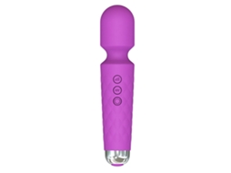 Vara de Massagem Corporal Roxa, 8 Níveis de Potência e 20 Padrões de Vibração, Aparelho Portátil para Relaxamento Pessoal, Compacto, Recarr STELASPLEN
