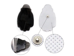 30 electrodos TENS EMS, reutilizables, 5x9cm, para masajeador