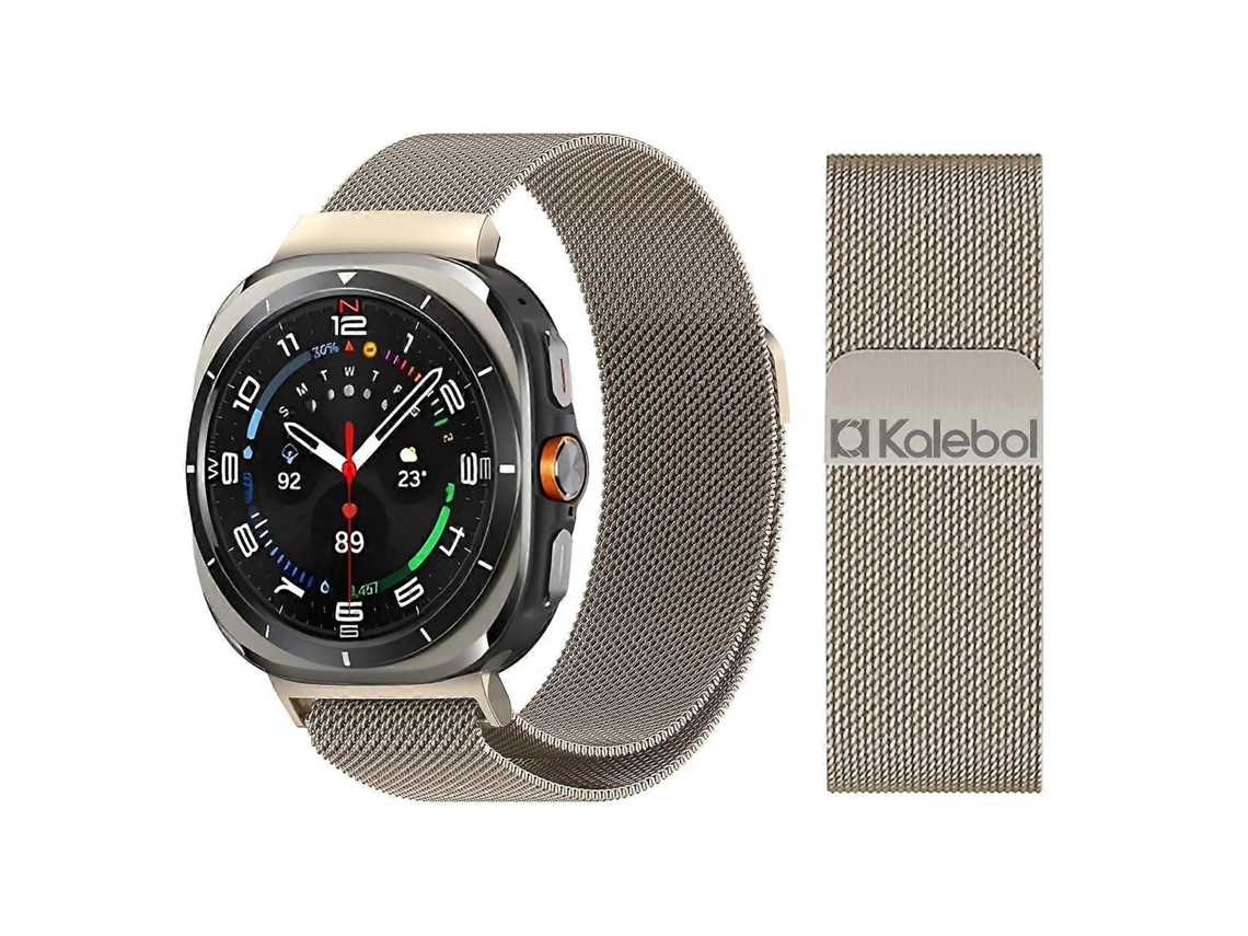 Pulseira Magnética Kalebol Milan Em Aço Inoxidável Para Samsung Galaxy Watch Ultra 47mm / Ultra 2025