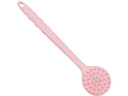 Escova Corporal Longa Com Cabo De Silicone Macio Para Esfoliação No Banho