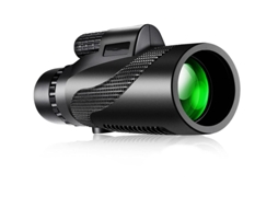Telescópio Monocular, Telescópio Monocular 12x50 Hd Para Telefone Móvel Telescópio Monocular Para Monoscópio Impermeável Bak4 Fmc Bestvite (preto)