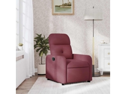 Vidaxl Poltrona Reclinável Tecido Vermelho Tinto
