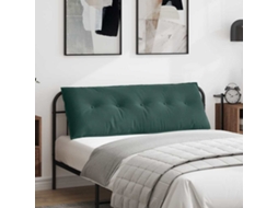 Vidaxl Travesseiro Para Costas Verde-escuro 140 X 50 Cm