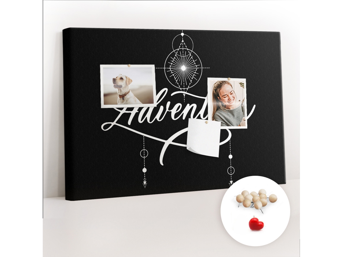 Painel De Cortiça Para Parede Aventura Para O Quarto Das Crianças Espelharte (60x40 Cm)