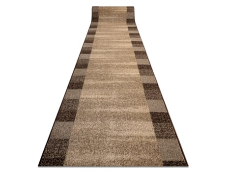 Passadeira Karmel Etna Moldura Areia Nogueira 120Cm