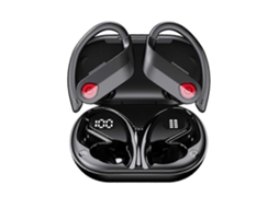 Fones De Ouvido Esportivos Sem Fio Bluetooth 5.3 Com Gancho De Orelha E Tela Led, À Prova Dágua Ly Ebike (2023)