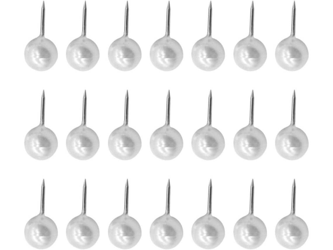 Tachinhas redondas, ideais para fixar recados e decorar mesas, em branco, pacote com 100 unidades.