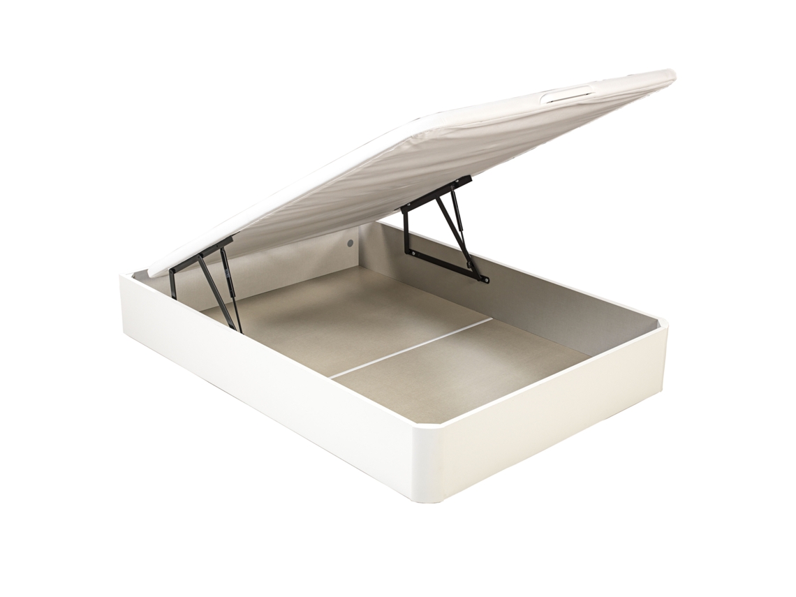 Sommier com Arrumação ROYAL SLEEP Cantos Arredondados - 90x200cm (31 Cm de Altura - Branco)