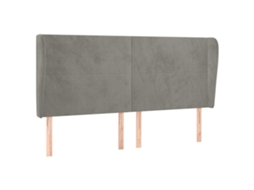 Headboard, Headboards Vidaxl Cinzeto Veludo (163 X 23 X 118/128 Cm)