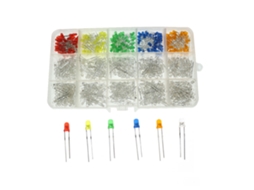 Laxiscreed Kit De Leds 15 Cores 3mm Com Alta Reprodução De Cor E Proteção Para Os Olhos