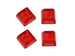 Keycap De Resina Personalizado Sa Profile R3 Personalidade Keycap Vermelho Translúcido 4 Unidades