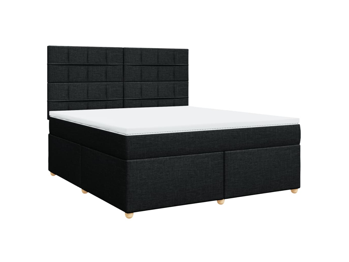 Box Spring Bed, Box Spring Beds Vidaxl Preto Tecido (180 X 200 Cm)