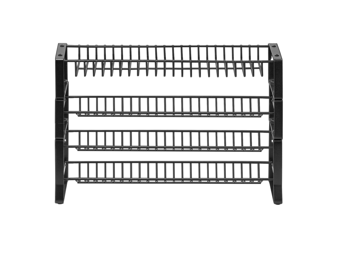 Organizador de Especiarias Desmontável para Armário Empilhável com 4 Laços Potes Bancada Despensa e Carga 10 Kg Resistente Duradouro 401 X 116 271 Mm