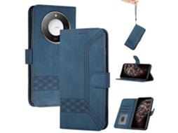 Capa De Celular De Couro Com Flip Cubic Skin Feel