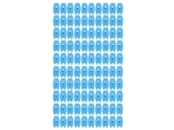 100 Isoladores para cerca elétrica em tubo quadrado de ABS, resistentes às intempéries, para fios de aço CHABERLU