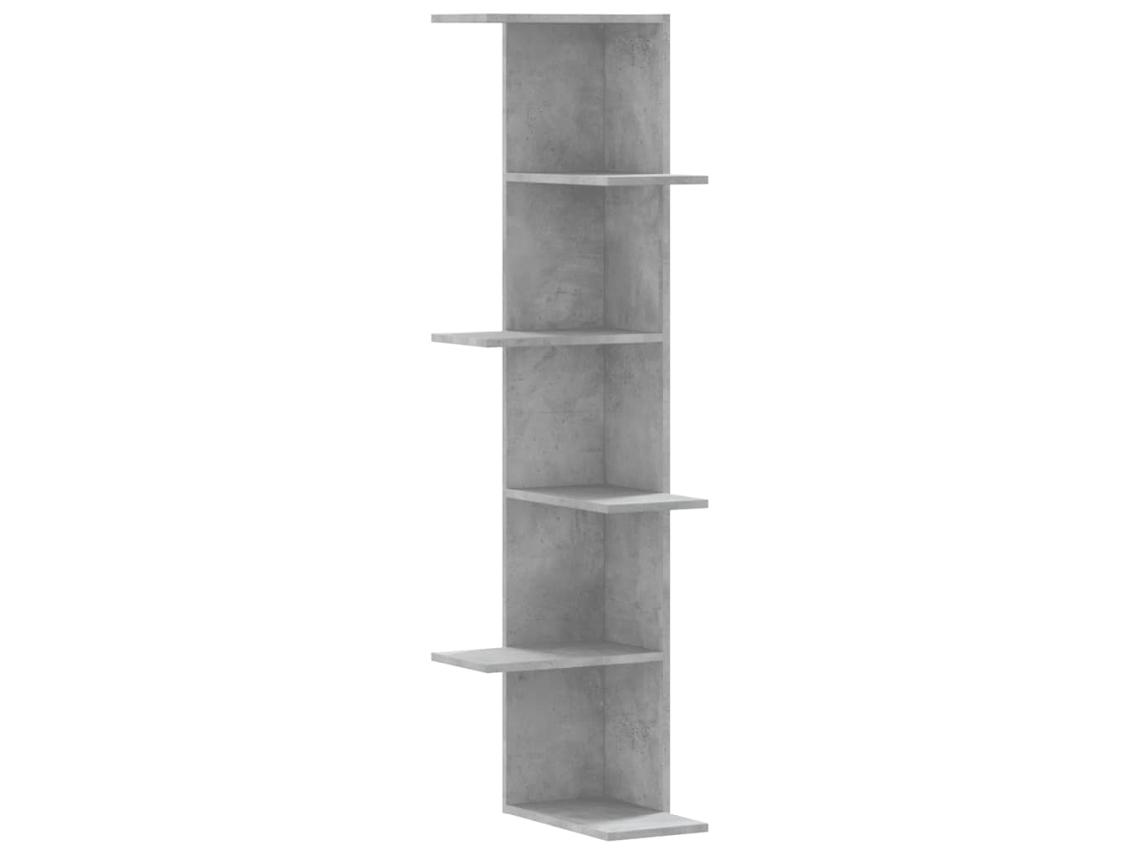 Wall Corner Shelf, Wall Corner Shelves Vidaxl Cinzeto Madeira Processada (n/a)
