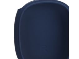 Capinha De Silicone Protetora Para Fones De Ouvido Bluetooth Shockproof Para Ios Earphone Max Azul Escuro