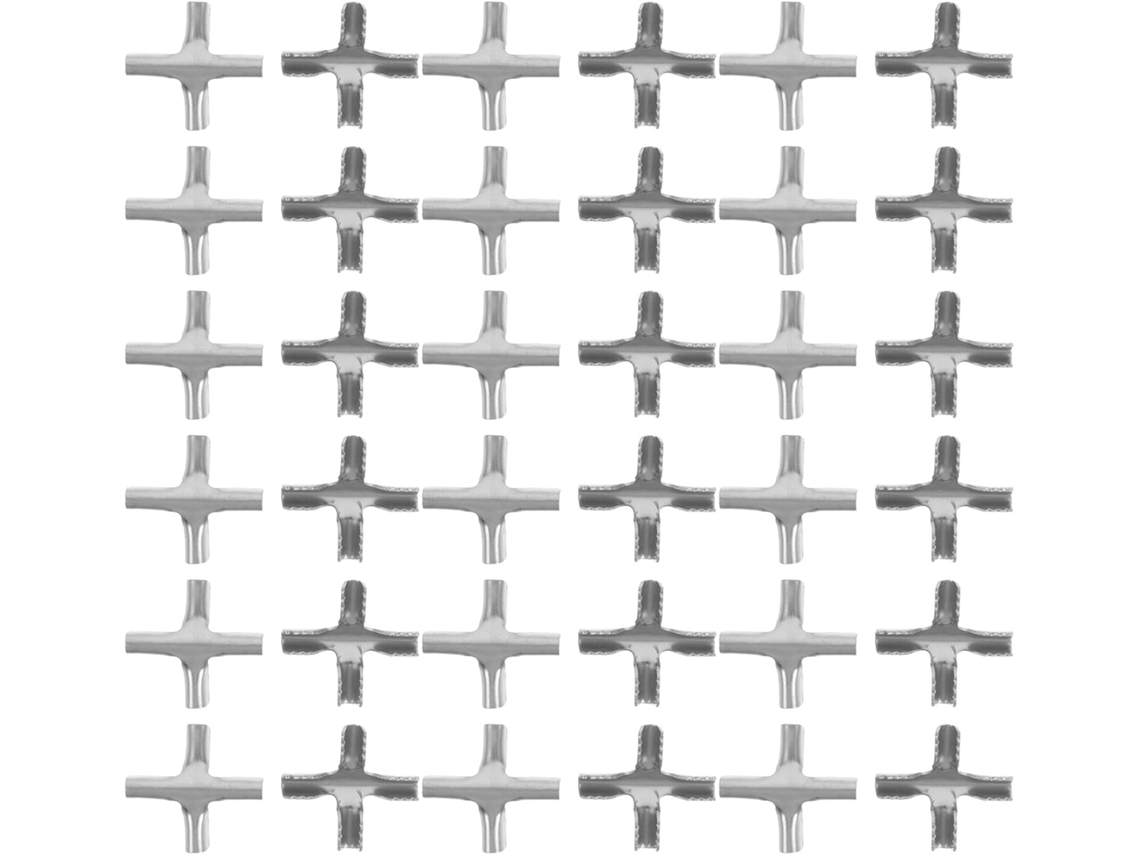 Pacote com 200 Healeved Clips Cruzados para Cabo de Aço, Aço Inoxidável, Rede Segurança Invisível, Fixação Seg