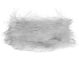 Faixa de cabelo feminina Quente em branco e preto, feita de cabelo sintético com elástico.