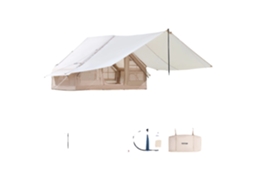 Tenda Inflável, Tecido Oxford 300d, 9,84 X 6,56 X 6,56 Pés, Tamanho Do Toldos 8,86 X 6,56 Pés, Peso 34,24 Lbs, Capacidade Da Bomba 1500cc