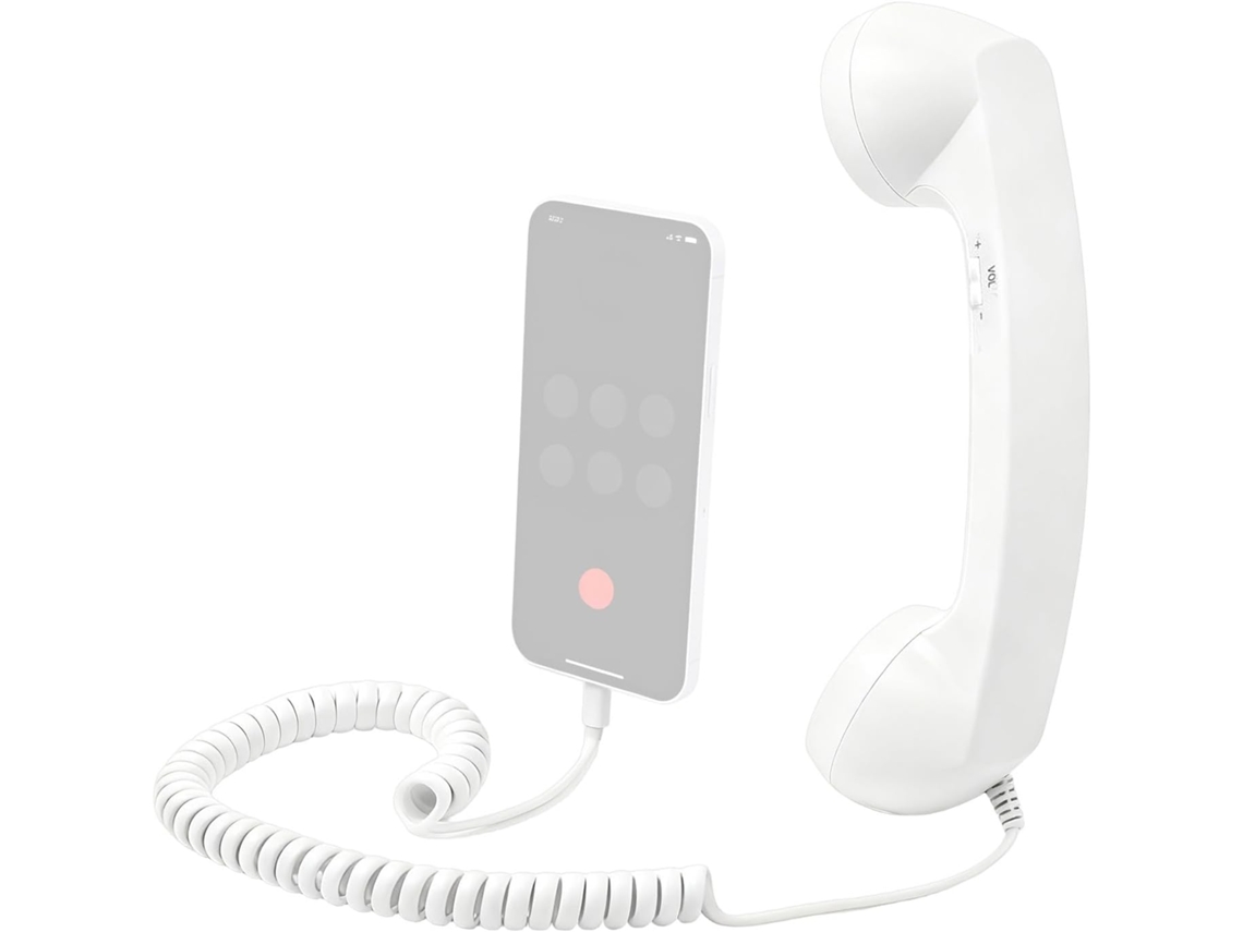 Fone De Ouvido Retrô Clássico E Confortável Com Conector Tipo-c