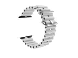 Bracelete Pulseira Round Cinzento para Apple Watch Series 7 45Mm