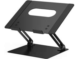 Suporte De Alumínio Para Laptop, Suporte Ergonômico Ajustável Para Laptops Air, Pro, Dell, Hp, Lenovo E Mais De 10 A 14 Polegadas Brilvibera (preto)