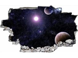 Adesivos Adesivos Efeito 3d Adesivo Galaxie Autocollant Decoração Murale Chambre Et Salon 70x110cm