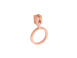 Puxador para Móveis Zamac L 45 Mm Cobre Polido Conjunto de 25mm HARDWAREXCHANGE
