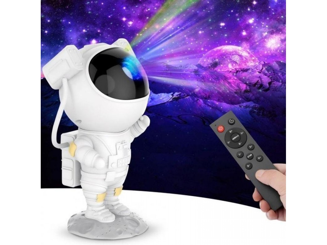 Luminária Noturna Astronauta/ Lâmpada Galáxia, Projetor de Céu Estrelado BRILVIBERA