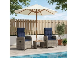Vidaxl Conjunto De Lounge De Jardim 3 Unid.