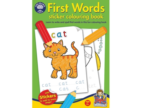 Livro das Primeiras Palavras para Colorir 