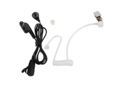 Fone De Ouvido Intra-auricular Com Tubo Acústico 3.5 Mm Para Walkie-talkie Ptt E Canal Ar, Compatível Rádios Vertex.-aquaforge