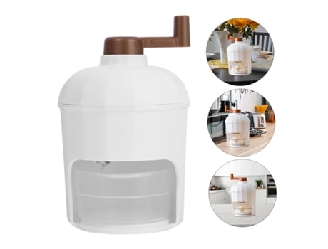 Triturador De Gelo Manual Com Base Antiderrapante, Equipamento Para Fazer Gelo, Triturador Para Smoothies E Gelo Fofo Sunny Spaces